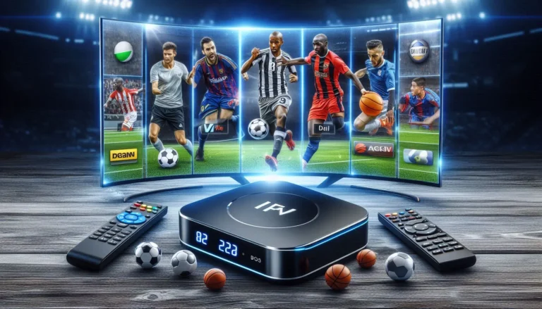 4K IPTV with sports channels streaming live sports in ultra HD.