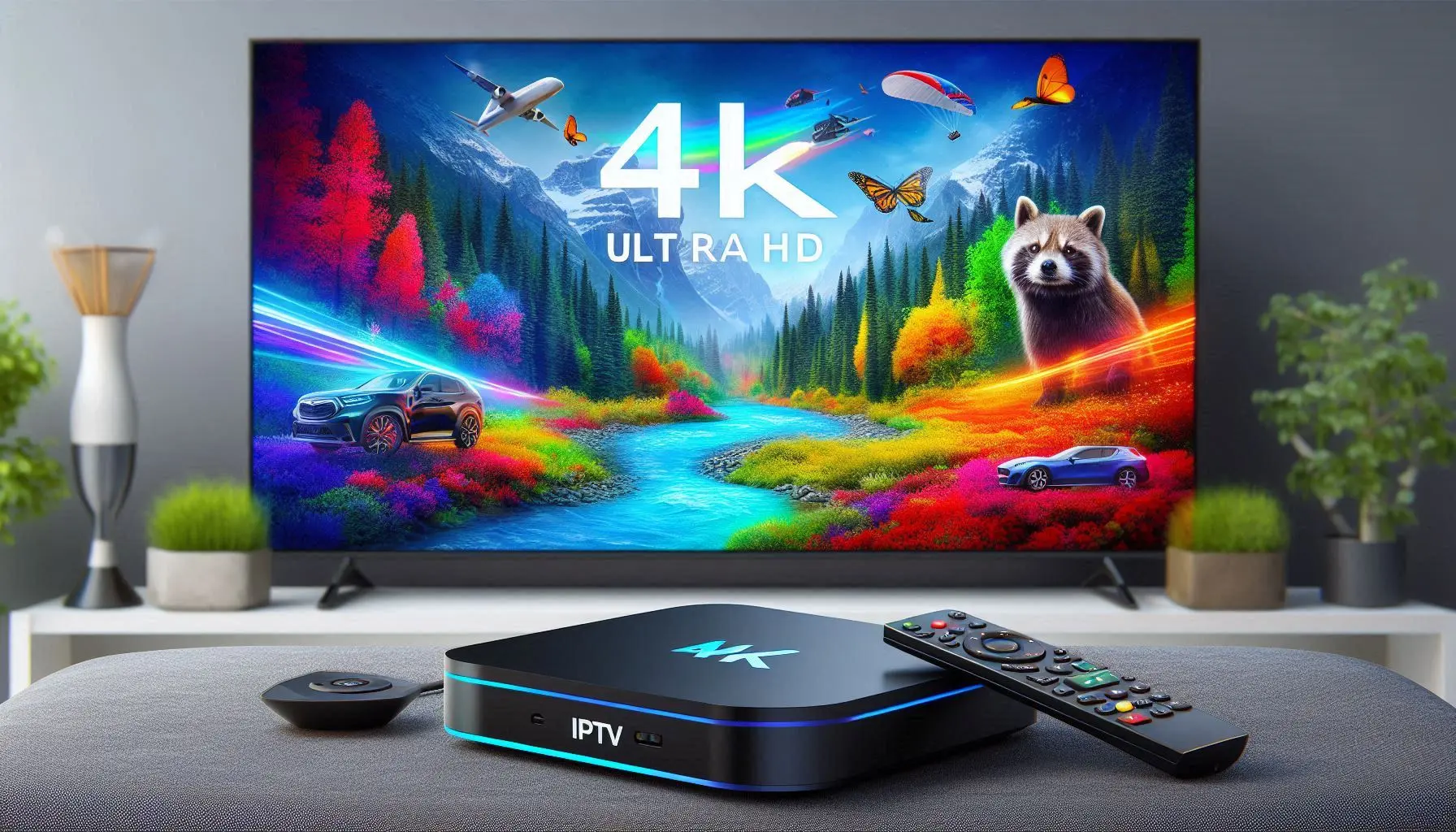 IPTV 4K Ultra HD service for crystal-clear streaming quality.